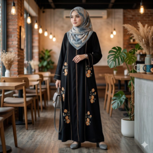 gamis-abaya-bunga-melati